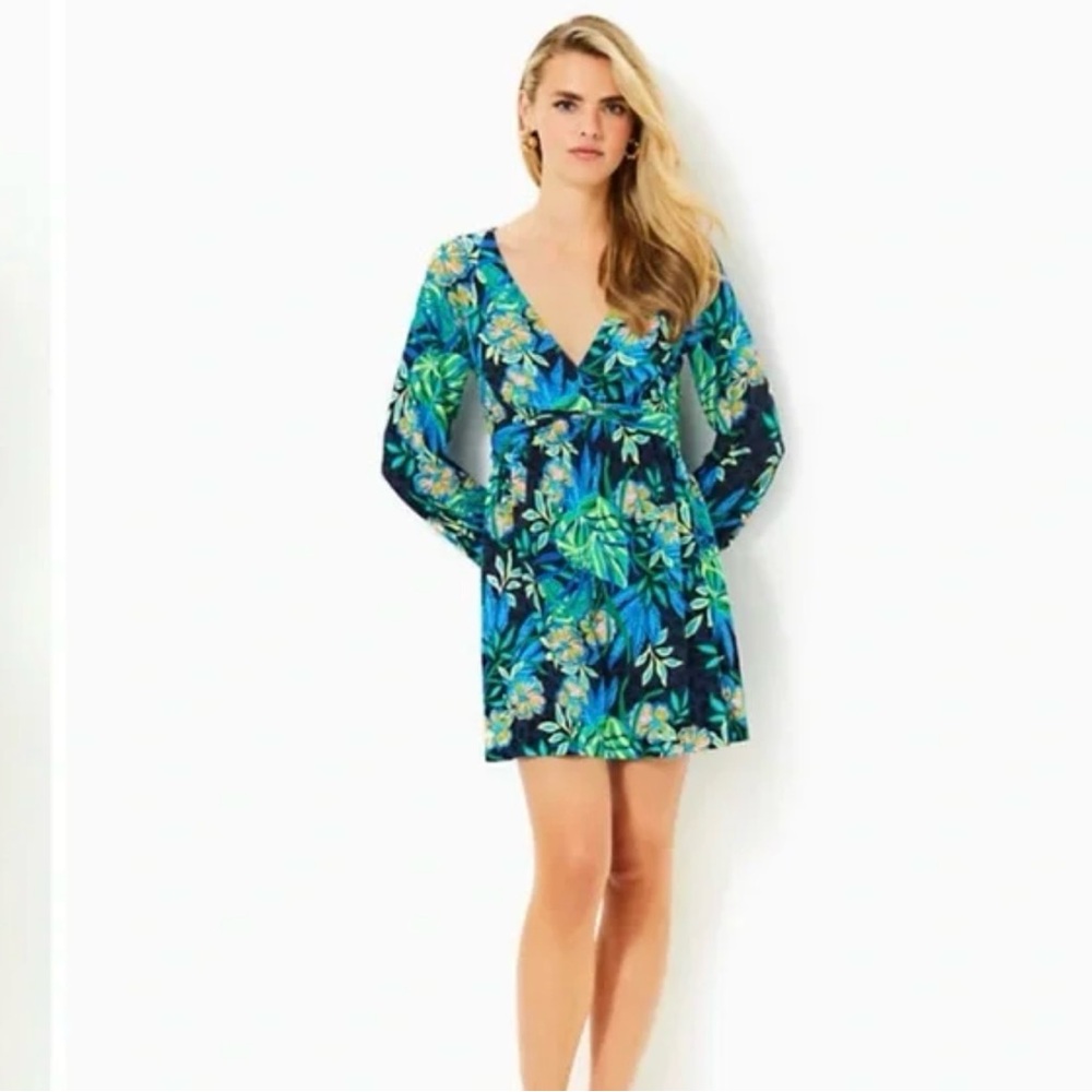 Lilly Pulitzer Tropical Blue and Green Swim Cover-Up